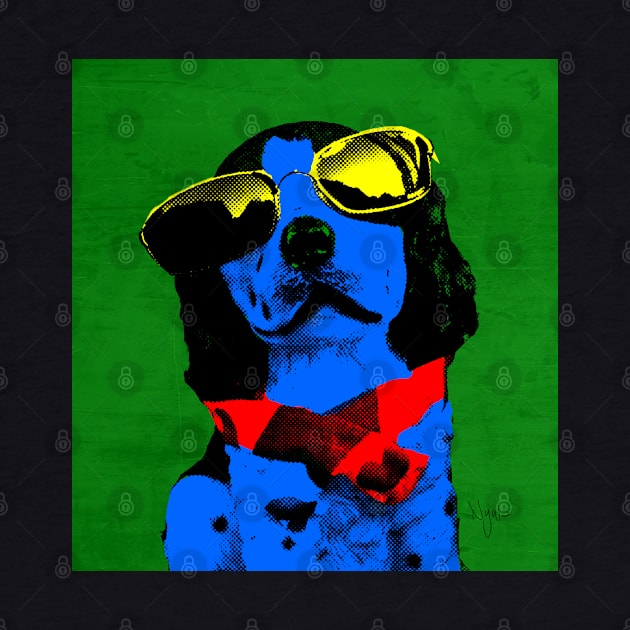 BLUE DOG FUNNY POP ART by NYWA-ART-PROJECT